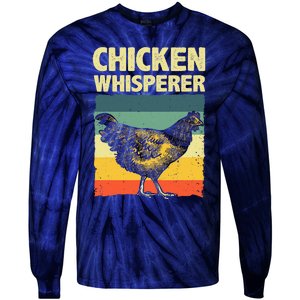 Cute Chicken Whisperer For Women Chicken Farmer Lover Tie-Dye Long Sleeve Shirt