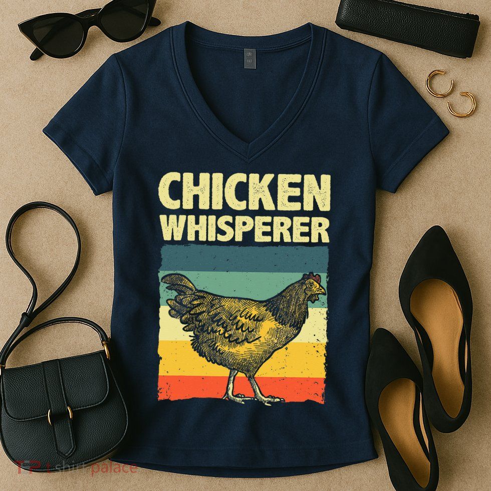Cute Chicken Whisperer For Women Chicken Farmer Lover Women's V-Neck T-Shirt