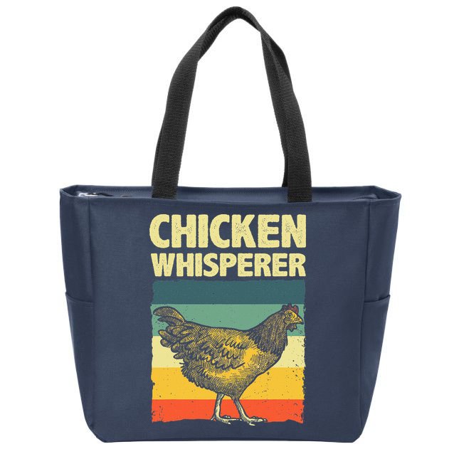 Cute Chicken Whisperer For Women Chicken Farmer Lover Zip Tote Bag