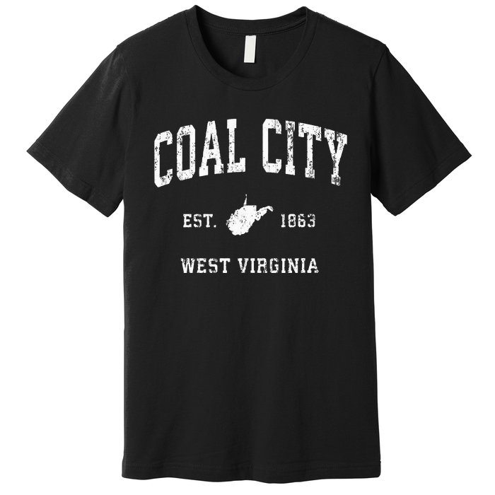 Coal City West Virginia Wv Vintage Athletic Sports Design Premium T-Shirt