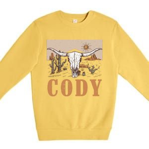 Cody Cowboy Western Style 90s Team Cody Family Pride Premium Crewneck Sweatshirt