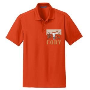 Cody Cowboy Western Style 90s Team Cody Family Pride Dry Zone Grid Polo