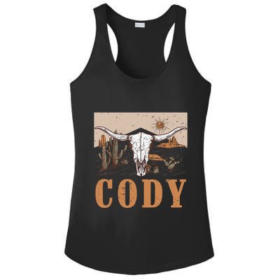 Cody Cowboy Western Style 90s Team Cody Family Pride Ladies PosiCharge Competitor Racerback Tank