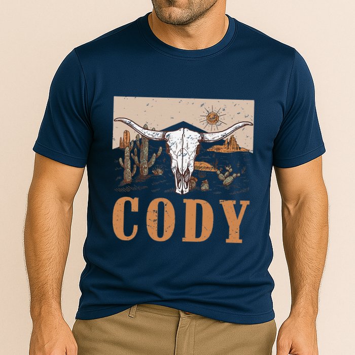 Cody Cowboy Western Style 90s Team Cody Family Pride Cooling Performance Crew T-Shirt
