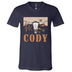 Cody Cowboy Western Style 90s Team Cody Family Pride V-Neck T-Shirt