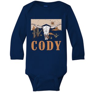 Cody Cowboy Western Style 90s Team Cody Family Pride Baby Long Sleeve Bodysuit