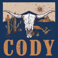 Cody Cowboy Western Style 90s Team Cody Family Pride Baby Bodysuit