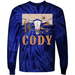 Cody Cowboy Western Style 90s Team Cody Family Pride Tie-Dye Long Sleeve Shirt