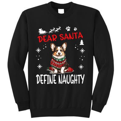 Cute Cardigan Welsh Corgi Dog Christmas Dear Santa Define Sweatshirt