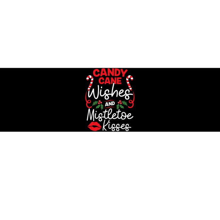 Candy Cane Wishes And Mistletoe Kisses Christmas Costume Bumper Sticker