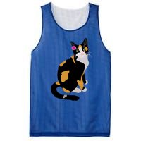 Calico Cat With Pink Flower Calico Mom Cat Lover Meaningful Gift Mesh Reversible Basketball Jersey Tank