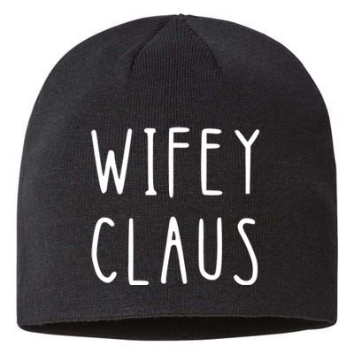 Christmas Couple Wifey Hubby Claus Matching Couple Matching With Him Sustainable Beanie