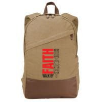Christian Christian Walk By Faith Not By Sight Cotton Canvas Backpack
