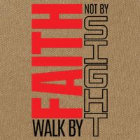 Christian Christian Walk By Faith Not By Sight Cotton Canvas Backpack