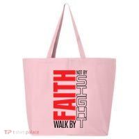 Christian Christian Walk By Faith Not By Sight 25L Jumbo Tote