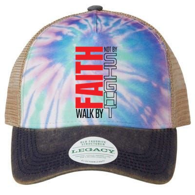 Christian Christian Walk By Faith Not By Sight Legacy Tie Dye Trucker Hat