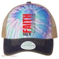 Christian Christian Walk By Faith Not By Sight Legacy Tie Dye Trucker Hat