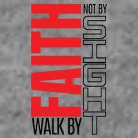 Christian Christian Walk By Faith Not By Sight 7-Panel Snapback Hat