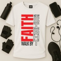 Christian Christian Walk By Faith Not By Sight Performance Shirt