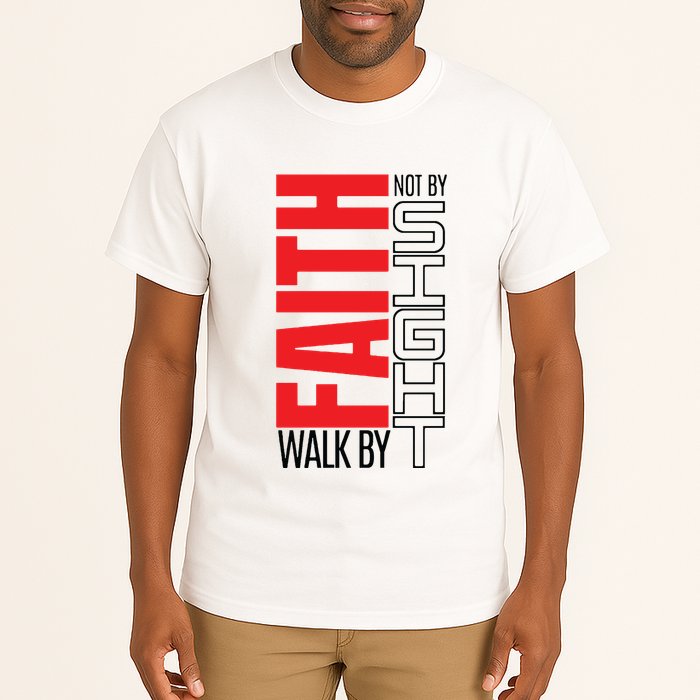 Christian Christian Walk By Faith Not By Sight Tall T-Shirt