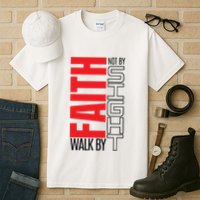 Christian Christian Walk By Faith Not By Sight Tall T-Shirt