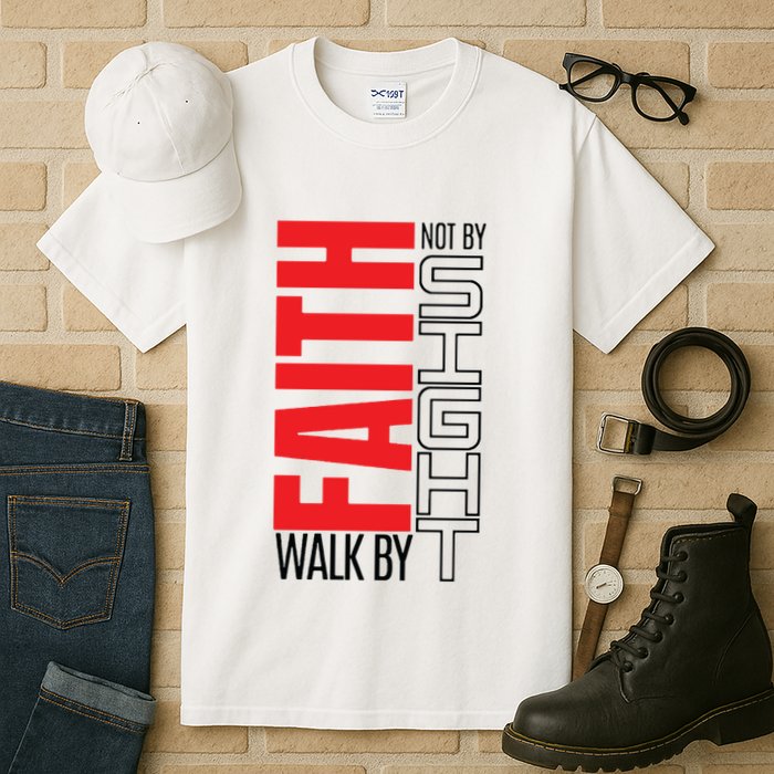 Christian Christian Walk By Faith Not By Sight Tall T-Shirt