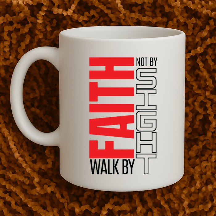 Christian Christian Walk By Faith Not By Sight Mug