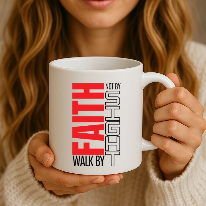 Christian Christian Walk By Faith Not By Sight Mug