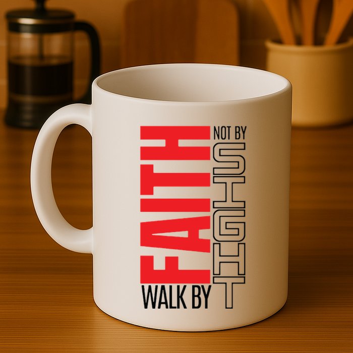 Christian Christian Walk By Faith Not By Sight Mug