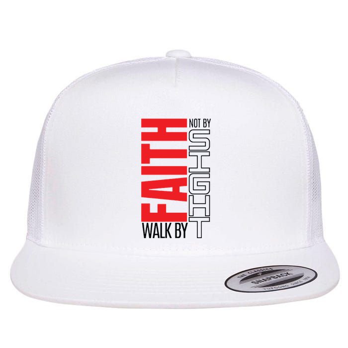 Christian Christian Walk By Faith Not By Sight Flat Bill Trucker Hat
