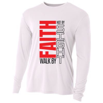 Christian Christian Walk By Faith Not By Sight Cooling Performance Long Sleeve Crew