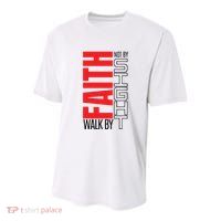 Christian Christian Walk By Faith Not By Sight Youth Performance Sprint T-Shirt