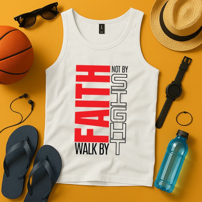 Christian Christian Walk By Faith Not By Sight Tank Top