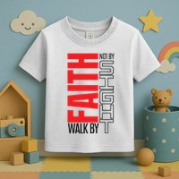 Christian Christian Walk By Faith Not By Sight Toddler T-Shirt