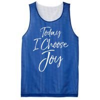 Cute Christian Worship Gift Today I Choose Joy Gift Mesh Reversible Basketball Jersey Tank