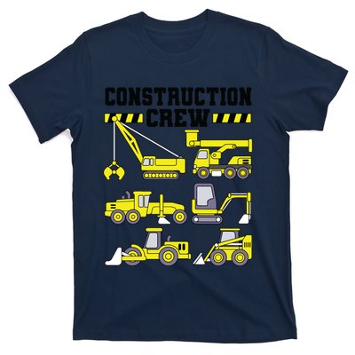 Construction Crew Worker Excavator Boy Girl T-Shirt