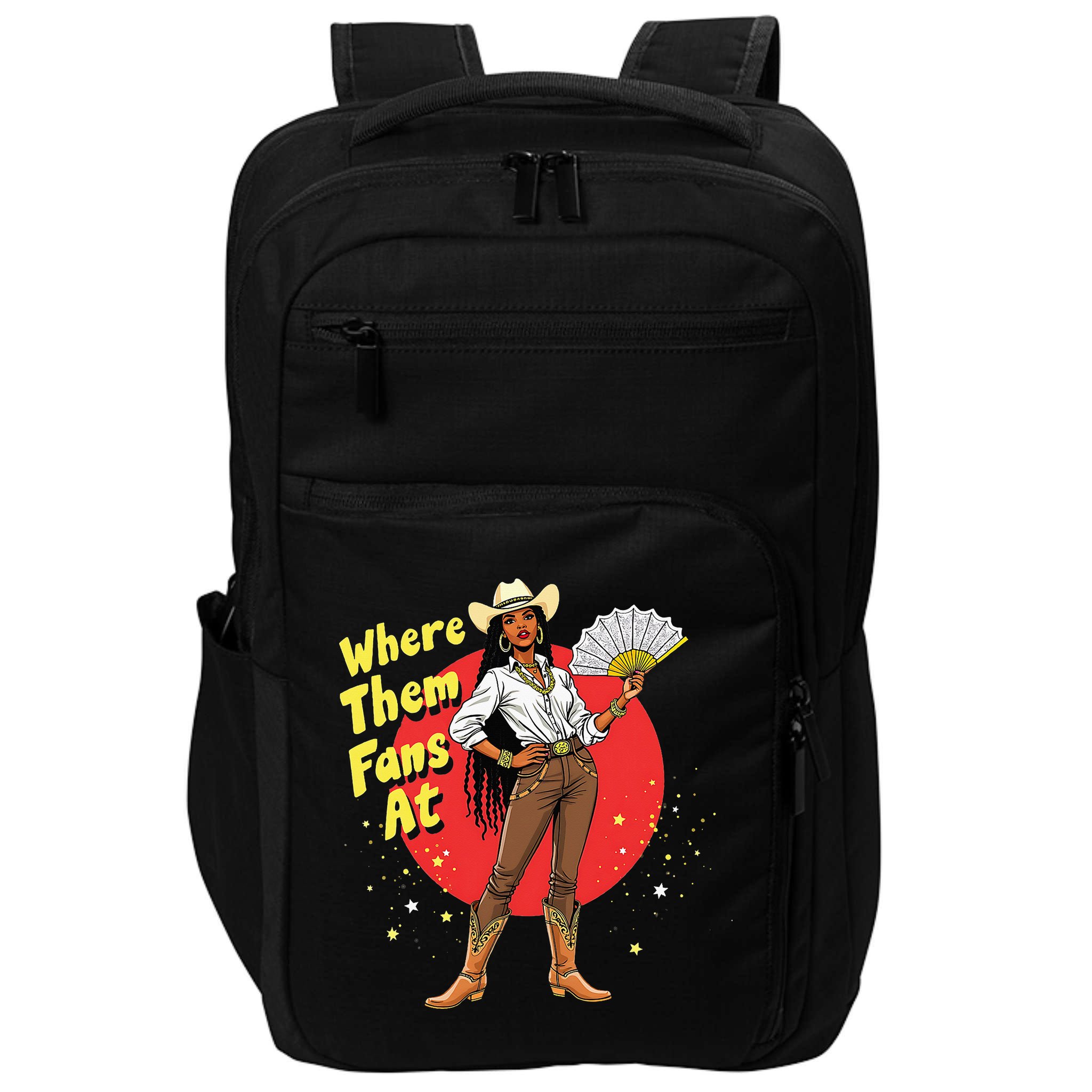 Cowgirls Country Where Them Fans At Melanin Life Women Impact Tech Backpack