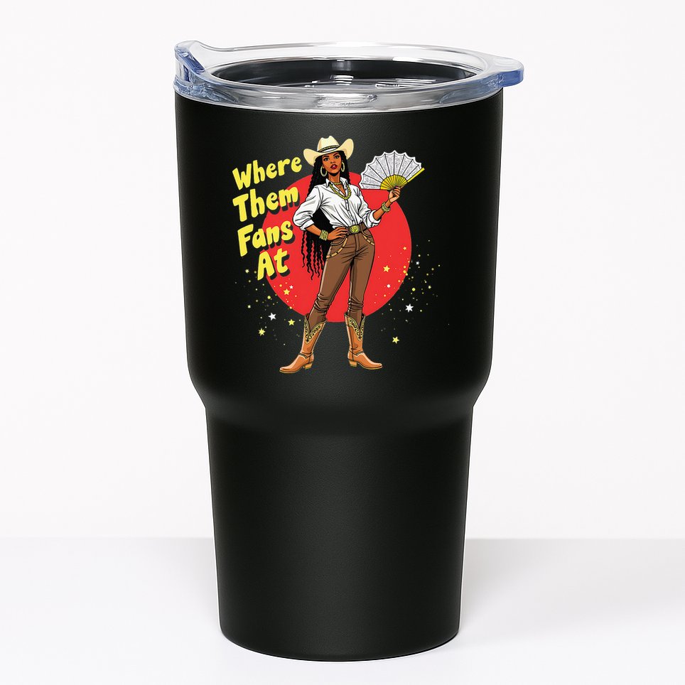 Cowgirls Country Where Them Fans At Melanin Life Women Tumbler