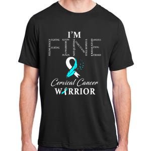 Cervical Cancer Warrior I'm Fine Adult ChromaSoft Performance T-Shirt