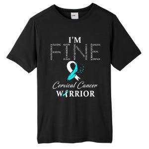 Cervical Cancer Warrior I'm Fine Tall Fusion ChromaSoft Performance T-Shirt