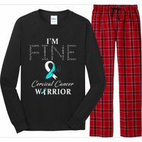 Cervical Cancer Warrior I'm Fine Long Sleeve Pajama Set