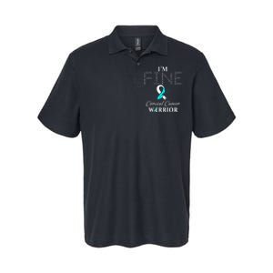 Cervical Cancer Warrior I'm Fine Softstyle Adult Sport Polo