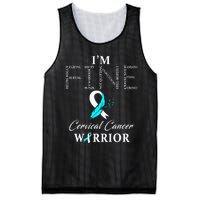 Cervical Cancer Warrior I'm Fine Mesh Reversible Basketball Jersey Tank