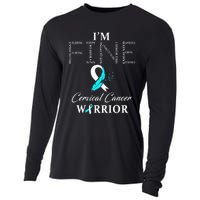 Cervical Cancer Warrior I'm Fine Cooling Performance Long Sleeve Crew