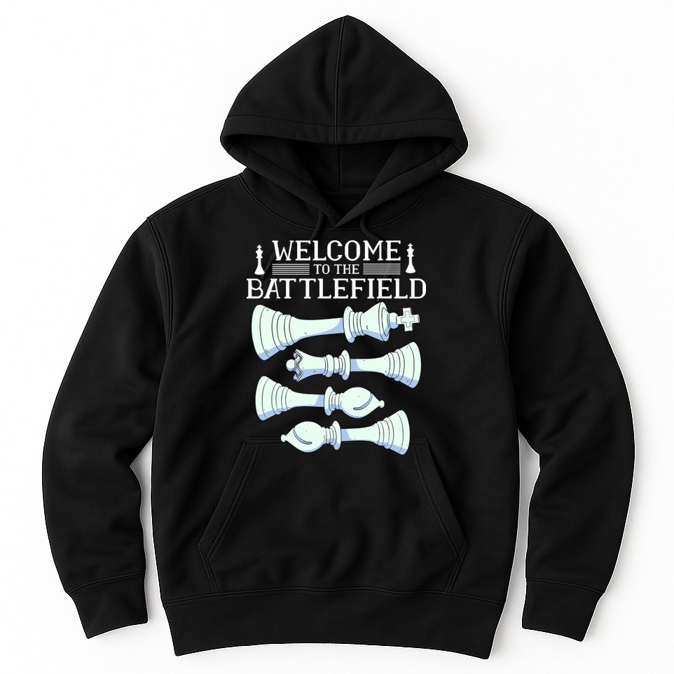 Cool Chess Welcome To The Battlefield Hoodie