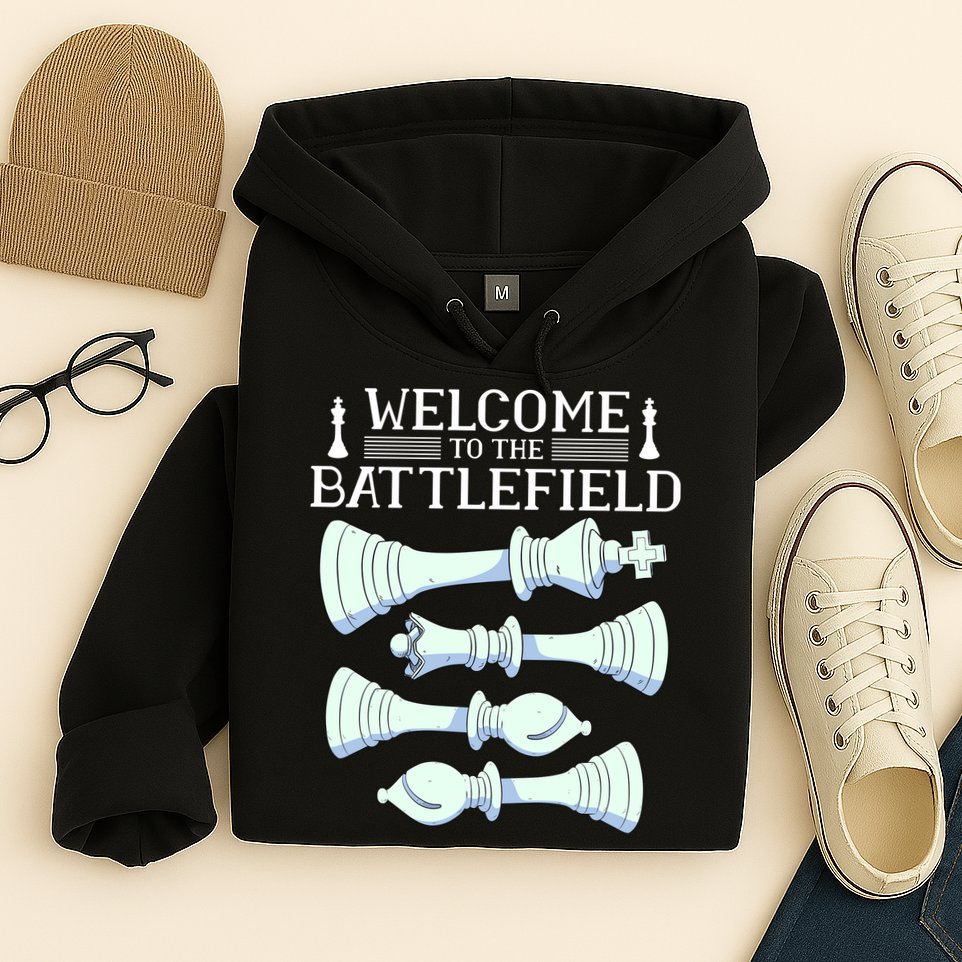 Cool Chess Welcome To The Battlefield Hoodie