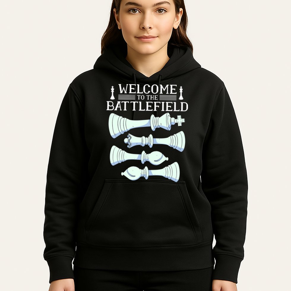 Cool Chess Welcome To The Battlefield Hoodie