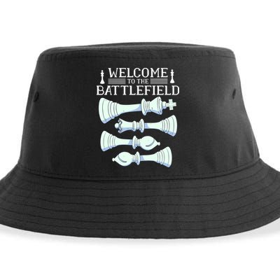 Cool Chess Welcome To The Battlefield Sustainable Bucket Hat