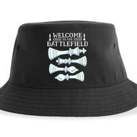 Cool Chess Welcome To The Battlefield Sustainable Bucket Hat