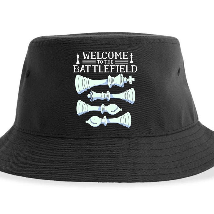 Cool Chess Welcome To The Battlefield Sustainable Bucket Hat